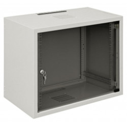 Шкаф телекоммуникационный настенный Zpas SJK, 19, 4U, 230х515х300 (ВхШхГ), дверь: стекло, сварной, цвет: серый