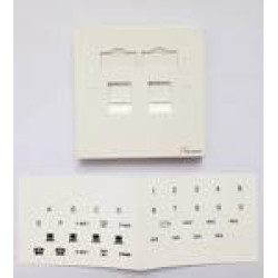 Коробка для настенного монтажа Nexans LANmark, для модулей snap-in, 2 модуля, цвет: белый