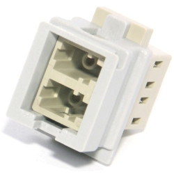 Проходные адаптеры оптические Nexans LANmark-OF, LC (MM), duplex, snap-in