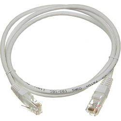 Шнур коммутационный TWT, неэкранированный, RJ45/RJ45, кат. 5е, PVC, 1м, белый