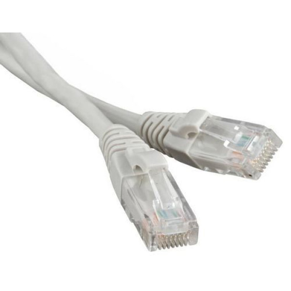 Шнур коммутационный TWT, неэкранированный, RJ45/RJ45, кат. 5е, PVC, 2м, белый