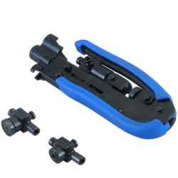 Инструмент опрессовочный для компрессионных разъемов Hyperline, F (RG-59/11/6), BNC (RG-59/6), RCA (RG-59/6), после опрессовки 33,3-40,7 мм, (HT-H548G