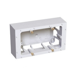 Коробка открытого монтажа Schneider Electric, цвет: белый, размер наружный: 140x80x40