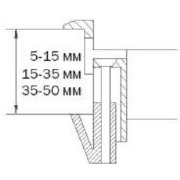 Фиксаторы (5-15 мм) для установки люков в металлическую коробку (4шт) ZEO-B1