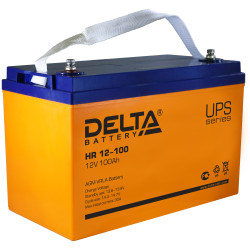 Аккумулятор для ИБП Delta Battery HR, 171х330х220 (ШхГхВ), необслуживаемый электролитный, цвет: жёлтый, (HR 12-100)