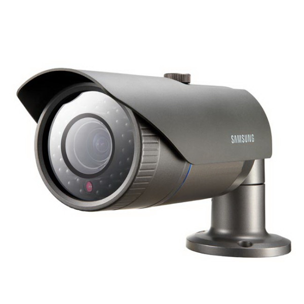 Сетевая IP видеокамера Samsung, корпусная, улица, х16, матрица 1/3, ИК-фильтр, цв:0,1 лк, ч/б:0,01 лк, цвет: серый, (SNO-6084RP)
