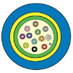 Кабель волоконно-оптический Siemon LightSystem, Central Tube, 2хОВ, OM1 62,5/125мм, LSZH, d 7,5, цвет: синий