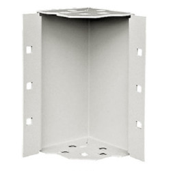 Уголок Zpas, без ножки, 200х100х100 (ВхШхГ), для цоколя, сталь, цвет: серый