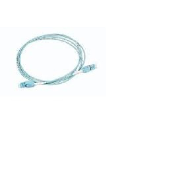 Коммутационный шнур оптический Nexans LANmark-OF Slimflex, Duplex LC/LC, OM4 50/125, LSZH, 5м, цвет: голубой