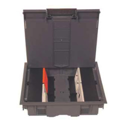 Люк напольный Electraplan KDO Q2, полиамид, 242х55х242 (ШхГхВ), модулей: 8, под твердое покрытие, цвет: коричневый