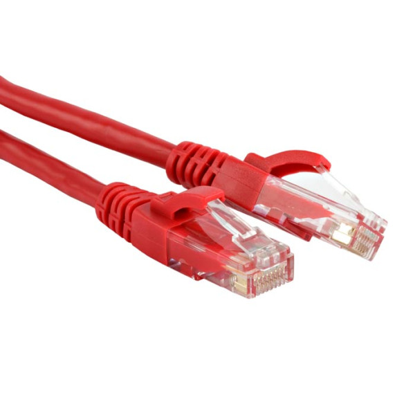 Шнур коммутационный Siemon, неэкранированный, RJ45/RJ45, кат. 6, LSZH, 1м, красный, (LP6-01M-03)
