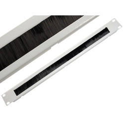 Фальш-панель Canovate, неперфорированная, с щеточным вводом, 1HU, 483х10х44 (ШхГхВ), 19