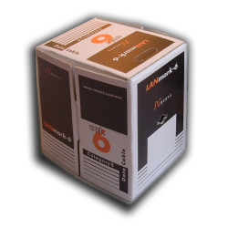 Кабель витая пара Nexans LANmark-6, U/UTP, 4 пар., кат. 6, 350МГц, D 6,3 мм , AWG23, LSZH, 305м, бухта, цвет: оранжевый