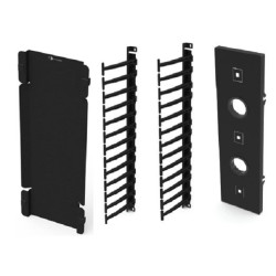 Канал коммутации Siemon, вертикальный, для шкафов VersaPOD 45U, цвет: чёрный