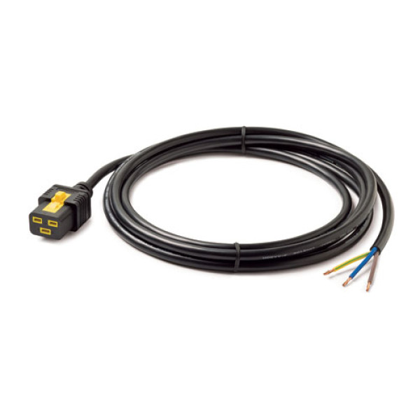 Силовой шнур APC, IEC 320 C19 , вилка Hard Wire 3-wire, 3 м, 16А