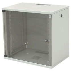 Шкаф телекоммуникационный настенный Zpas SU, 19, 12U, 604х600х600 (ВхШхГ), дверь: стекло, сварной, цвет: серый, (с открывающимися стенками)