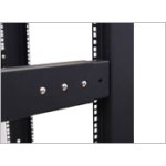 Стойка открытая 19 Hyperline, серверная, 30U, 550х800х1485 (ШхГхВ), двухрамная, цвет: чёрный