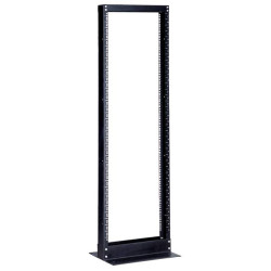 Стойка открытая 19 Hyperline, кроссовая, 42U, 516х400х2065 (ШхГхВ), однорамная, цвет: чёрный