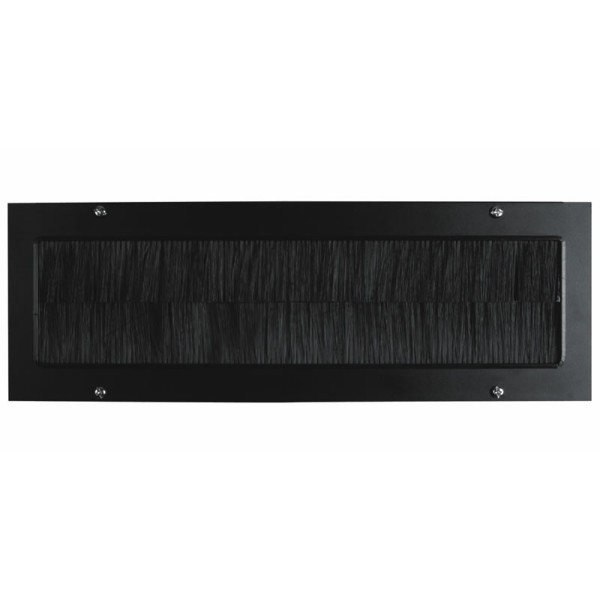 Щеточный ввод Siemon, 3U, 444х127 (ШхВ), для шкафов, цвет: чёрный