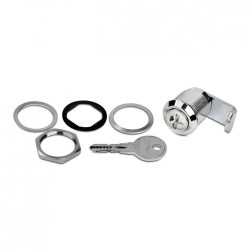 Замок Zpas, для стеклянной двери шкафа SZB, цвет: стальной