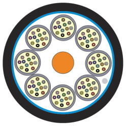 Кабель волоконно-оптический Siemon LightSystem, Tight Buffer, 48хОВ, OM1 62,5/125мм, LSZH, d 18,3, цвет: чёрный