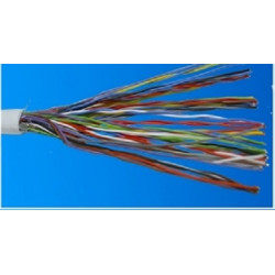 Кабель многопарный AMP, U/UTP, 25 пар., кат. 3, LSZH, 500м, катушка, внутри зданий, цвет: белый