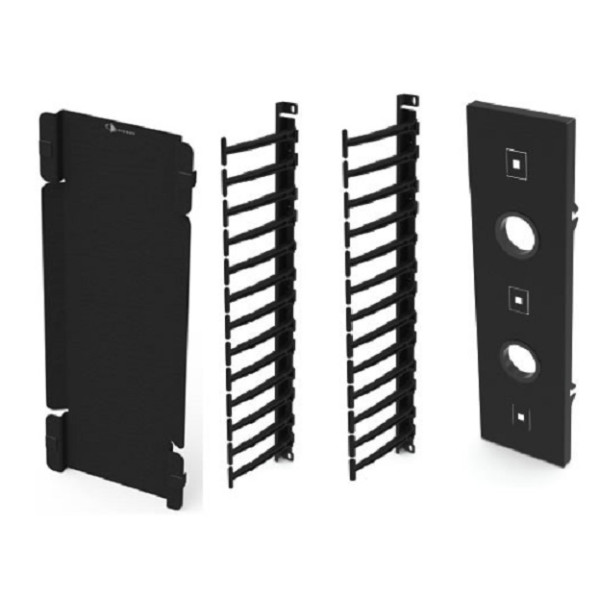 Канал коммутации Siemon, вертикальный, для шкафов VersaPOD 45U, цвет: чёрный