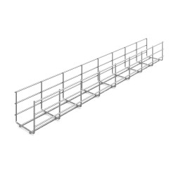 Проволочный лоток Ostec, стандартный, 100х85х3000 (ШхВхД), сталь, электроцинк