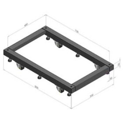 Основание Hyperline, 500х1200 (ШхГ), для стоек ORV2 и ORV2A глубиной 1000 мм