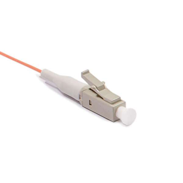 Предоконцованные волокна (pigtail) Hyperline, LC (MM), OM1 62,5/125, 1м, бежевый хвостовик, цвет: оранжевый