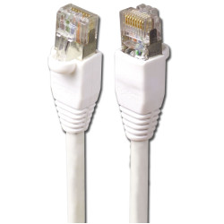 Шнур коммутационный Siemon, экранированный, RJ45/RJ45, кат. 5е, LSZH, 1.5м, белый, (MC5S-1.5M-02L)