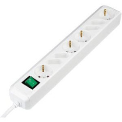 Блок силовых розеток Schneider Electric, горизонтальный, Shuko х 8, вход Schuko, шнур 3 м, 1U, 484х44х44 (ШхГхВ), 16А, 19, выключатель, алюминий