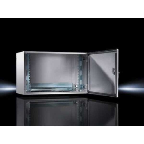 Шкаф телекоммуникационный настенный Rittal AE, 16U, 760х600х350 (ВхШхГ), дверь: металл, разборный, цвет: серый