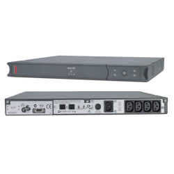 ИБП APC Smart-UPS SC, 450ВА, линейно-интерактивные, в стойку, 432х383х44 (ШхГхВ), 230V, 1U, однофазный, Ethernet, (SC450RMI1U)