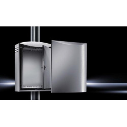 Шкаф уличный всепогодный настенный Rittal CS, IP55, 12U, 522х370х210 (ВхШхГ), цвет: серый Шкаф уличный всепогодный настенный Rittal CS, IP55, 12U, 522х370х210 (ВхШхГ), цвет: серый