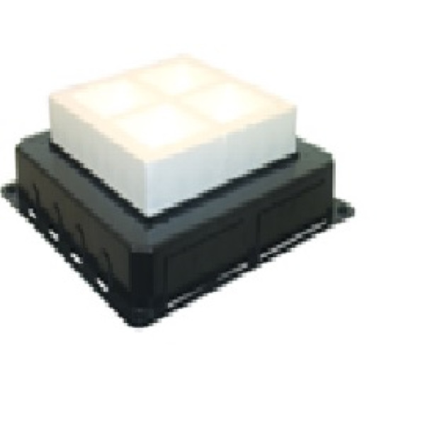 Коробка под заливку Efapel, полиамид, 139х50х59 (ШхГхВ), модулей: 16, под твердое покрытие, цвет: антрацит