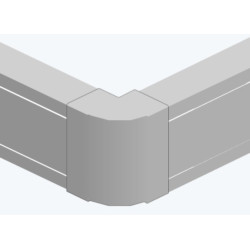 Изменяемый угол Efapel Серия 10, внешний для мини-канала, глубина: 34, h=110, цвет: белый