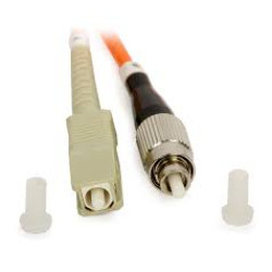 Коммутационный шнур оптический NTSS Tight Buffer, Simplex FC/LC, OM1 62,5/125, PVC, 3м, чёрный хвостовик, цвет: оранжевый