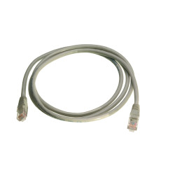 Шнур коммутационный Nexans Essential-5, неэкранированный, RJ45/RJ45, кат. 5е, PVC, 1.5м, серый