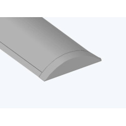 Заглушка Efapel Серия 10, боковой для напольного короба, ширина: 50, h=12, цвет: серый