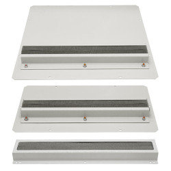 Заглушка Zpas, неперфорированная, с губчатым вводом, 40х420 мм, для шкафов Zpas, сталь, 1 шт, цвет: серый