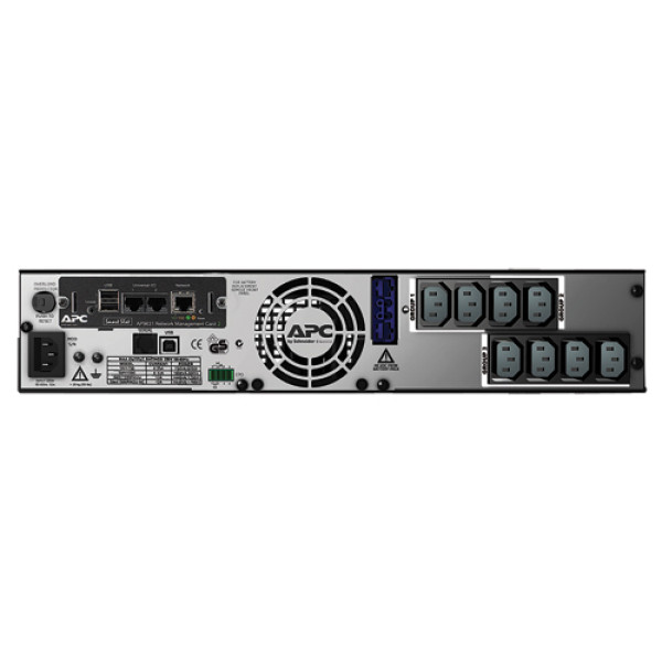 ИБП APC Smart-UPS, 1500ВА, линейно-интерактивные, в стойку, 432х490х89 (ШхГхВ), 230V, 2U, однофазный, Ethernet, (SMX1500RMI2UNC)