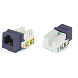 Модуль универсальный Hyperline, keystone, 1хRJ45, 90°, кат. 5e, неэкр., 1 шт, цвет: серый