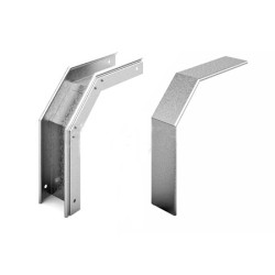 Соединитель Ostec, неперфорированный, внешний вертикальн. 90 град, для металлических лотков, 50х50х320 (ШхВхД), сталь, м. Сендзимира