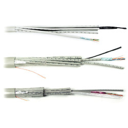 Кабель многопарный Hyperline, F/UTP, 100 пар., кат. 5e, PVC, 500м, цвет: серый