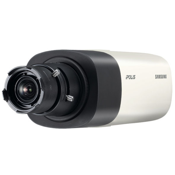 Сетевая IP видеокамера Samsung, корпусная, помещение/улица, х16, ИК-фильтр, цв:0,1 лк, ч/б:0,01 лк, цвет: белый, (SNB-6004P)