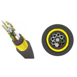 Кабель волоконно-оптический Трансвок, Multi Tube, 8хОВ, OS1 9/125мм, PE, d 11,9, цвет: чёрный