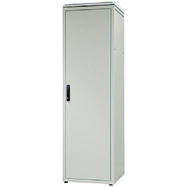 Шкаф телекоммуникационный напольный Zpas SZBD, IP20, 18U, 896х600х800 (ВхШхГ), дверь: металл, задняя дверь: металл, разборный, цвет: серый, (WZ-SZBD-105-HCAA-11-0000-011)