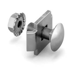 Комплект крепежа Ostec, гайка, шайба, болт, для проволочных лотков, 20 мм, сталь