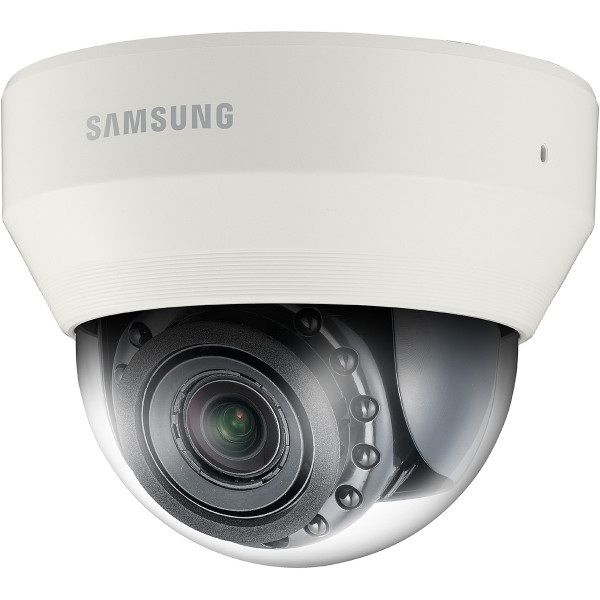 Сетевая IP видеокамера Samsung, купольная, помещение/улица, х16, матрица 1/3, ИК-фильтр, цв:0,1 лк, ч/б:0,01 лк, цвет: белый, (SND-6084RP)